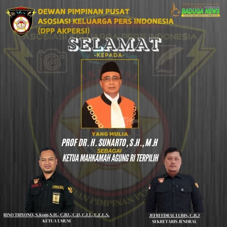 AKPERSI Ucapkan Selamat Untuk Yang Mulia Prof.Dr. Sunarto, S.H., M.H  Terpilih Ketua Mahkamah Agung Republik Indonesia Secara Aklamasi