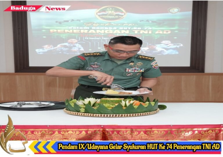 Pendam IX/Udayana Gelar Syukuran HUT Ke 74 Penerangan TNI AD