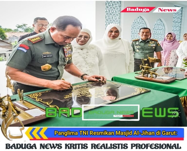 Panglima TNI Resmikan Masjid Al-Jihan di Garut: Simbol Penguatan Nilai Keagamaan dan Sosial