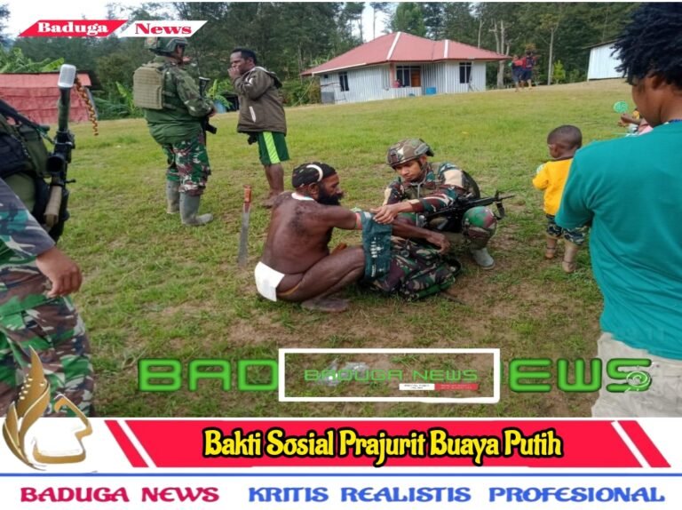 Bakti Sosial Prajurit Buaya Putih, Berikan Senyuman Warga Pedalaman Papua.