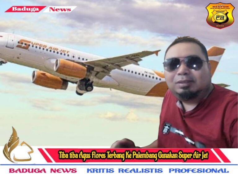 Tiba-tiba Agus Flores Terbang ke Palembang Gunakan Super Air Jet