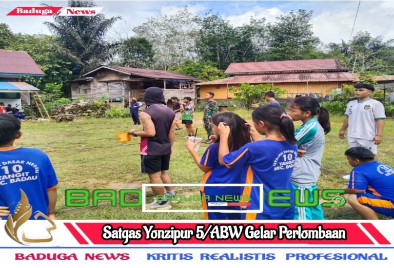 Satgas Yonzipur 5/ABW Gelar Perlombaan Antar Desa di Perbatasan RI-Malaysia