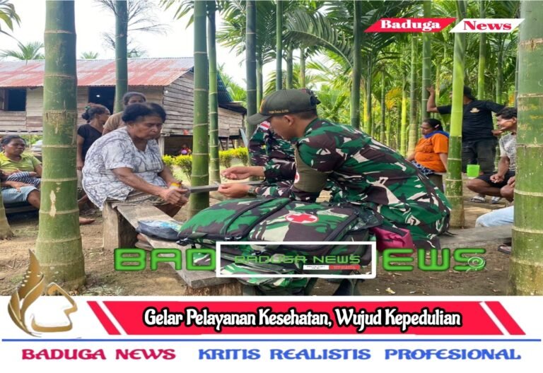 Gelar Pelayanan Kesehatan, Wujud Kepedulian Satgas Yonif 131/BRS Kepada Masyarakat Perbatasan Papua