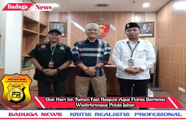 Giat Hari Ini, Ketum Fast Respon Agus Flores Bertemu Wadirkrimsus Polda Jabar, Ini yang Dibahas