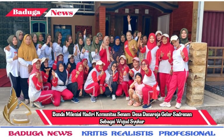 Bunda Milenial Hadiri Komunitas Senam Desa Danaraja Gelar Sadranan Sebagai Wujud Syukur