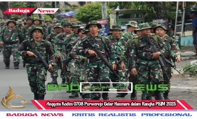 Anggota Kodim 0708 Purworejo Gelar Hanmars dalam Rangka PSJM 2025