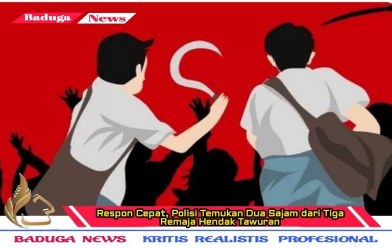 Respon Cepat, Polisi Temukan Dua Sajam dari Tiga Remaja Hendak Tawuran di Tangerang