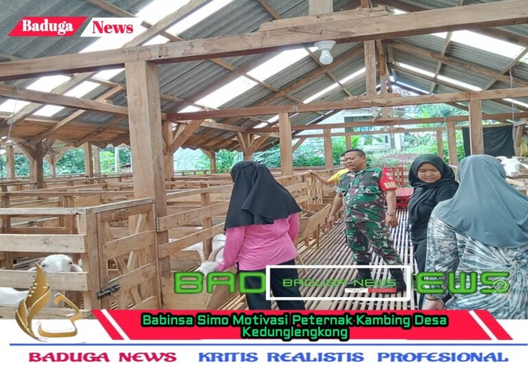 Babinsa Simo Motivasi Peternak Kambing Desa Kedunglengkong
