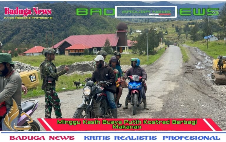 Minggu Kasih Buaya Putih Kostrad Berbagi Makanan