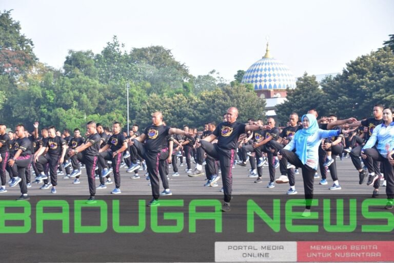 Ciptakan Prajurit Sehat, Pasmar 1 Gelar Olahraga Bersama