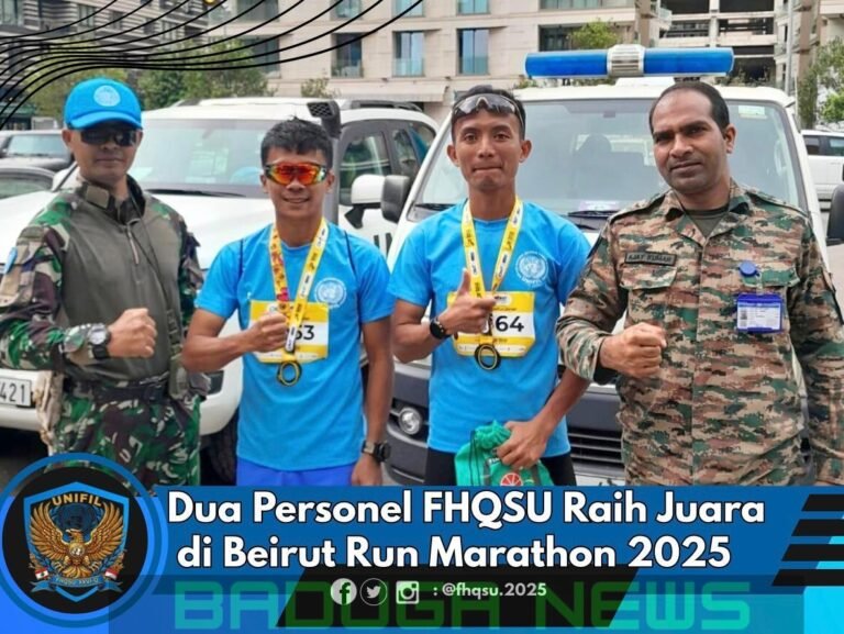 Dua Personel FHQSU Raih Juara di Beirut Run Marathon 2025