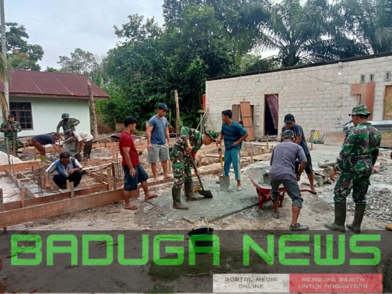 Personil Satgas TMMD Ke-124 Kodim 0320 Dumai Beri Harapan Baru, Perbaiki RTLH Untuk Warga Bukit Kayu Kapur